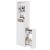 VASAGLE Slim Storage Cabinet, Narrow Freestanding Cabinet with Drawers and Adjustable Shelf, Modern Linen Tower for Living Room Bathroom Bedroom, White UBBK567T14 by VASAGLE