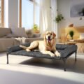 Veehoo Cooling Elevated Dog Bed Add Removable Waterproof Bolster Cushion Mat, Raised Pet Cot with Breathable Teslin Mesh, No-Slip Feet, Dog Couch Bed for Indoor Outdoor,… by Veehoo