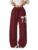 Verdusa Girl’s Bowknot Baggy Sweatpants Lightweight Straight Leg Athletic Pants with Pockets by Verdusa