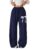 Verdusa Girl’s Bowknot Baggy Sweatpants Lightweight Straight Leg Athletic Pants with Pockets by Verdusa
