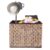 Vintiquewise Beige Foldable Decorative Storage Box for Living Room, Bedroom, Dining, Playroom or Office by Vintiquewise