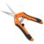 VIVOSUN 6.5 Inch Gardening Scissors Hand Pruner Pruning Shear with Straight Stainless Steel Blades Orange 1-Pack by VIVOSUN