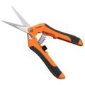 VIVOSUN 6.5 Inch Gardening Scissors Hand Pruner Pruning Shear with Straight Stainless Steel Blades Orange 1-Pack by VIVOSUN