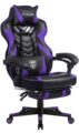 Vonesse Gaming Chair for Adults,Computer Chair with High Back,Big and Tall Gaming Chairs with Footrest and Massage,Reclining Gamer Chair(Purple/Black) by Vonesse