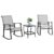 Vongrasig 3 Piece Outdoor Rocking Bistro Set, Textilene Fabric Small Patio Furniture Set, Front Porch Rocker Chairs Conversation Set with Glass Table for Lawn, Garden, Balcony,… by Vongrasig