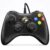 VOYEE PC Controller, Wired Controller Compatible with Microsoft Xbox 360 & Slim/PC Windows 10/8/7, with Upgraded Joystick, Double Shock | Enhanced (Black) by VOYEE