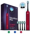 Wagner Stern VibroWave Plus Oscillation & Vibration Sonic Electric Toothbrush with 4 Brush Heads. IPX7 Waterproof. by Wagner Stern