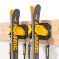 Wall Rack for Garage – Ski & Snowboard Holder, Damage-Free Storage, Yellow, 2 Pack by Skifavs