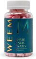 WEEM Hair Skin and Nails Gummies – Supports Healthy Hair – Vegan biotin Vitamins for Women & Men Supports Faster Hair Growth, Stronger Nails, Healthy Skin, Extra Strength (1) by WEEM