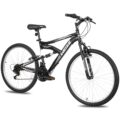 WEIZE Mountain Bike, 26/27.5 inch Outdoor Cycling Bike,18-Speed/High-Carbon Steel/Dual Full Suspension, Adjustable Ergonomic Seat for Men Women Adult, MTB Bicycle with… by WEIZE