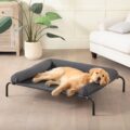 WESTERN HOME Cooling Elevated Dog Bed for Large Dogs, Portable Indoor & Outdoor Raised Dog Bed with Breathable Mesh, Chew Proof Pet Hammock Cots with Removable and Waterproof… by WESTERN HOME