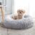 WESTERN HOME WH Calming Soft Round Dog & Cat Bed, Anti-Anxiety Donut Cuddler Warming Cozy Fluffy Faux Fur Plush Cushion Bed for Small Medium Dogs and Cats (20″/24″/27″/30″),… by WESTERN HOME WH