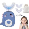 Whizbrush U-Shaped 360º Ultrasonic Toothbrush, U Shaped Electric Toothbrush with 2 Brush Heads, Chewable Silicone Dino Tooth Brush, LED Light & 3 Modes & Ipx7 Waterproof 15 Day… by Generic