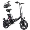 Windone S14/S16 Electric Bike for Adults, Max 19/22 MPH Speed & 28/50 Miles Range (PAS),500W/750W Peak Motor, Foldable, Lightweight, Shock Absorbers, UL2849 Certified Ebike by Windone