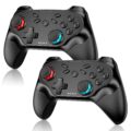 Wireless for Nintendo Switch Controller, for Switch 2/1 Lite/OLED/PC/Android/IOS, for Switch Controllers with, Dual Vibration, Screenshot Function, Bluetooth, Turbo Function 2 Pack by Nonbliep