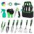 WNJ Garden Tool Set, 14PCS Complete Set of Heavy-Duty Stainless Steel Gardening Hand Tools with Stylish and Durable Tool Bag and Non-Slip Rubber Grips, Ideal Gardening Kit Gift… by WNJ