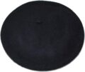 Women French Wool Beret Hats – Solid Color Classic Beanie Winter Cap by AWAYTR