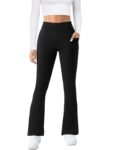 Womens Yoga Pants with Pockets High Waisted Flare Leggings Bell Bottom Yoga Dress Pants Seamless Bootcut Pants by COPYLEAF