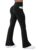 Womens Yoga Pants with Pockets High Waisted Flare Leggings Bell Bottom Yoga Dress Pants Seamless Bootcut Pants by COPYLEAF