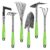 WORKPRO 6-Piece Garden Tool Set, Heavy Duty Gardening Hand Tools with Soft Rubber Handle, Including Trowel, Rakes, 2-in-1 Hoe and Crack Weeder, Ideal Gardening Gifts for Men and… by WORKPRO