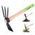 WORKPRO Hoe and Cultivator Garden Rake with 14″ Wooden Handle, Sharp Hoe Blade & Sturdy 3 Claw Tiller, 2-in-1 Heavy Duty Gardening Hand Tools for Digging, Loosening Soil,… by WORKPRO