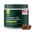 Wuffes Advanced Dog Hip and Joint Supplement with Glucosamine, Chondroitin, Omega 3, MSM, and Green Lipped Mussel, 60 Pork Flavored Chews for Small and Medium Dog Breeds by Wuffes