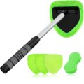 XINDELL Windshield Cleaner Tool – Upgrade Large Head Car Interior&Exterior Window Cleaning Kit with Extendable Handle & 4 Microfiber Pads, Auto Wiper Brush for Car, Trucks,… by X XINDELL