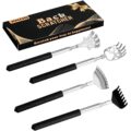 XKOS 4 Pack Different Back Scratcher Portable Telescoping with Rubber Handles, Extendable Metal Back Massager Tool with Beautiful Box, Stocking Stuffers for Men Women Adults… by XKOS