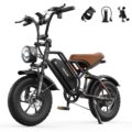 XPlorer Electric Bike Peak 750W – 65+ Miles Long Range Electric Bike for Adults – Reaches 25MPH, 48V 13Ah Battery, Full Suspension, 7-Speed All-Terrain 16″ & 20″ Fat Tire… by VARUN