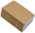 Yansanido 12 Pcs 5.5 Inch x 3.5 Inch Brown Cover Pocket Notebook 32 Sheets (64 Pages) 8 mm Ruled Pages 70 Gsm Paper (Lined(Pack of 12), Brown) by Yansanido