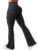 YEOREO CoreFlex Women Workout Flare Leggings with Pockets Hidden Scrunch High Waisted Cargo Gym Yoga No Front Seam Leggings by YEOREO