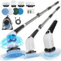 YKYI Electric Spin Scrubber,Cordless Cleaning Brush,Shower Cleaning Brush with 8 Replaceable Brush Heads,Power Scrubber 3 Adjustable Speeds,Adjustable & Detachable Long… by YKYI