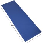 Yoga Mat - Double Sided Workout Mat - 71x24-Inch Exercise Pad for Home Gym Fitness or Pilates with Carrying Strap by Wakeman by Wakeman