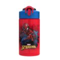Zak Designs Marvel SpiderMan Kids Spout Cover and Built-in Carrying Loop Made of Plastic, Leak-Proof Water Bottle Design (16 oz, BPA-Free) by Zak Designs