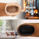 Zigzagger Men's Slip On Moccasin Slippers, Indoor/Outdoor Warm Fuzzy Comfy House Shoes, Fluffy Wide Loafer Slippers by Zigzagger