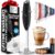 Zulay Kitchen Patented Tornado Triple Whisk Milk Frother with 4 Duracell Batteries – Handheld Foam Maker for Coffee, Lattes, Matcha & Hot Chocolate – Rich, Creamy Froth in Seconds by Zulay Kitchen