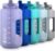 Zulu Goals Gallon 128oz Large Water Bottle Jug with Time Marker & Handle for All Day Hydration | Silicone Soft Straw with Locking Leak-Proof Lid | For Gym, Camping, Workout, and… by ZULU