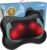 Zyllion Shiatsu Back and Neck Massager with Heat – 3D Electric Kneading Deep Tissue Massage Pillow for Muscle Pain Relief, Black, ZMA-13 by Zyllion
